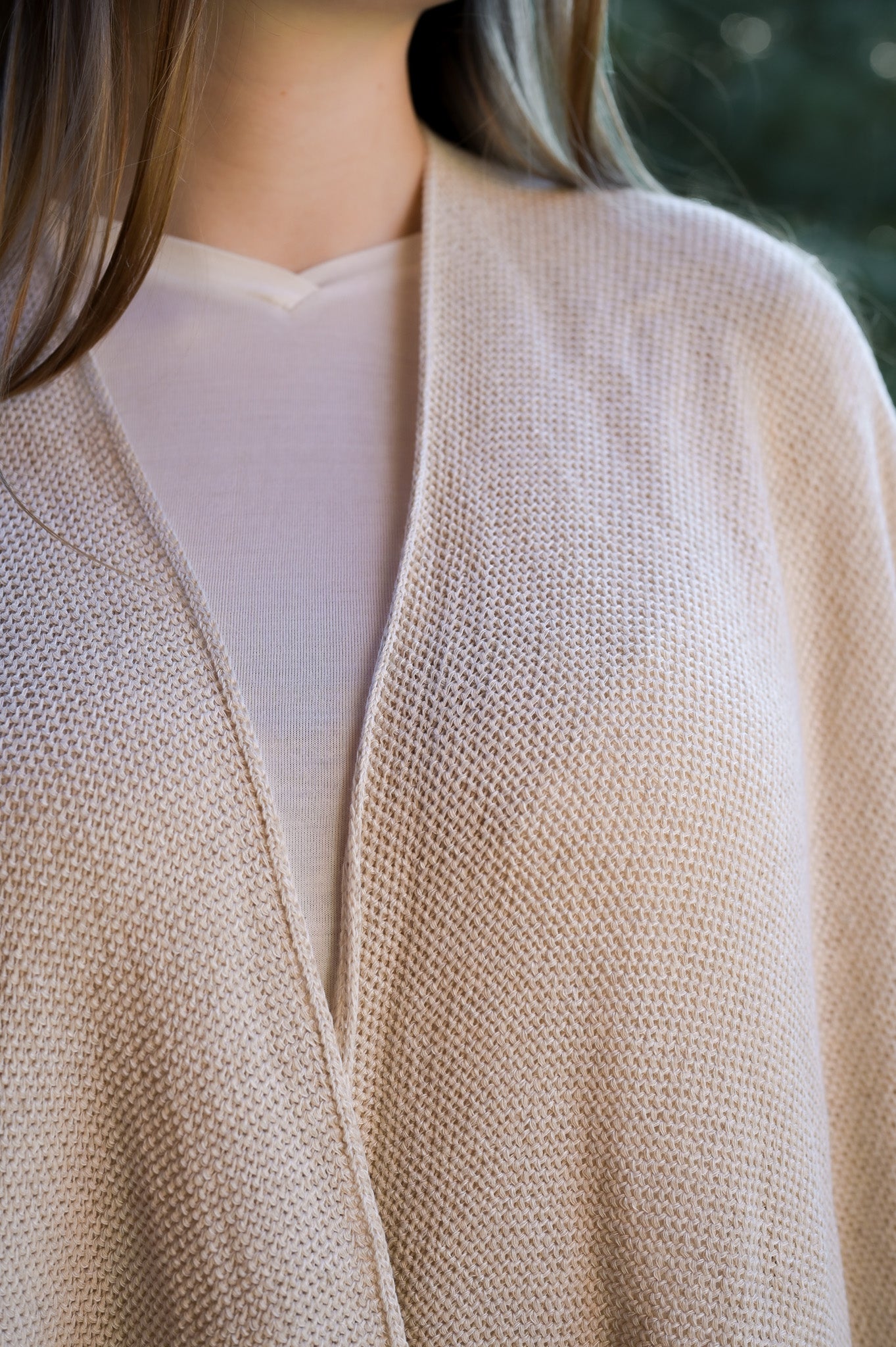 Ruana de Cáñamo y Algodón