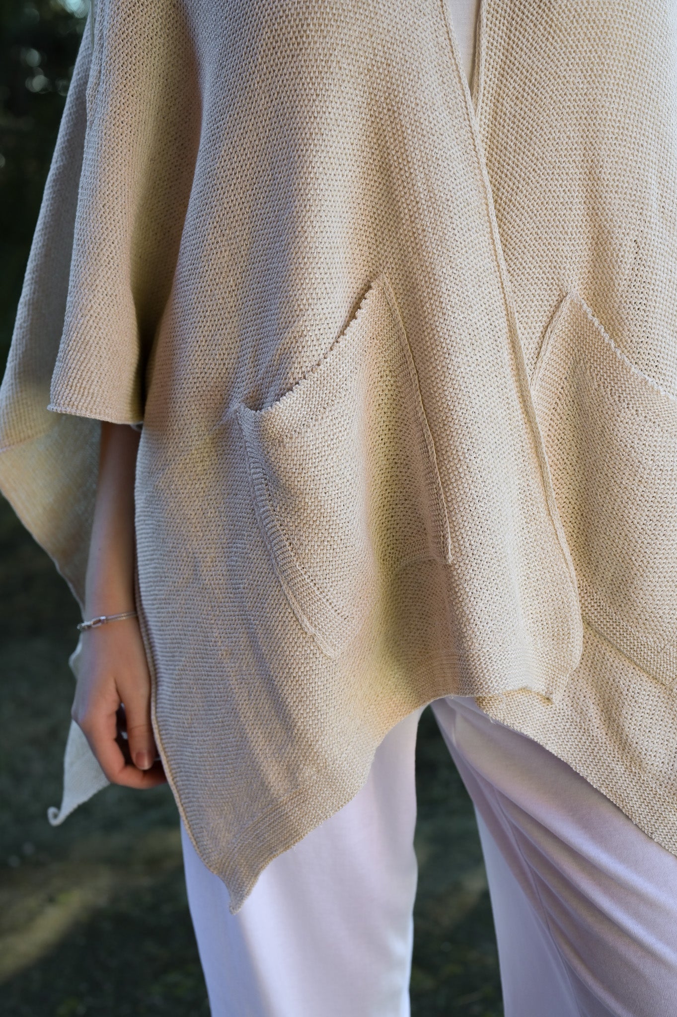 Ruana de Cáñamo y Algodón